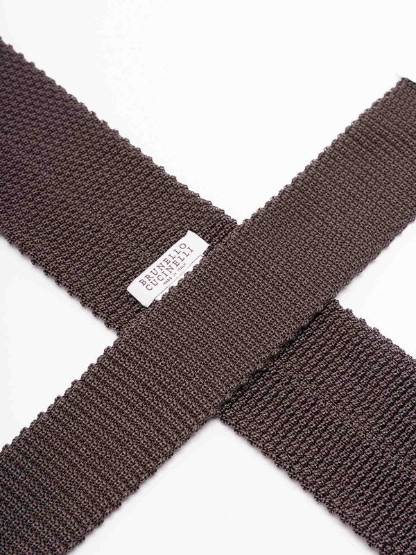 BRUNELLO CUCINELLI: ネクタイ＆蝶ネクタイ online - ネクタイ - ダークブラウン