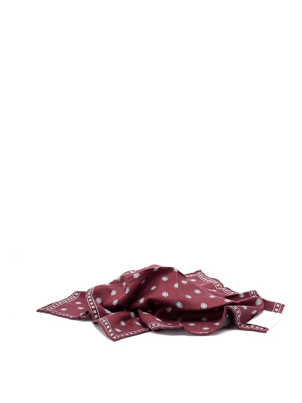 BRUNELLO CUCINELLI: Écharpes & Châles  - Étole - Rouge Brun