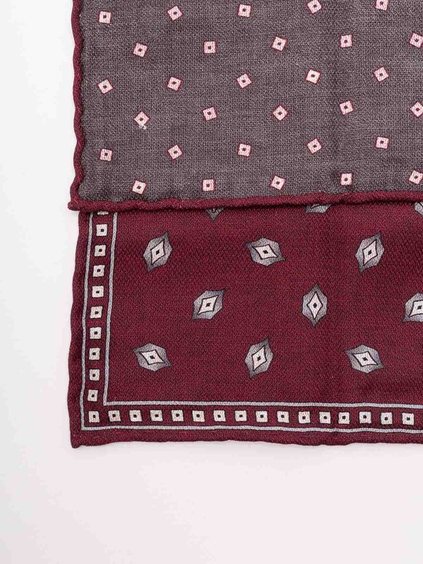 BRUNELLO CUCINELLI: Écharpes & Châles  online - Étole - Rouge Brun