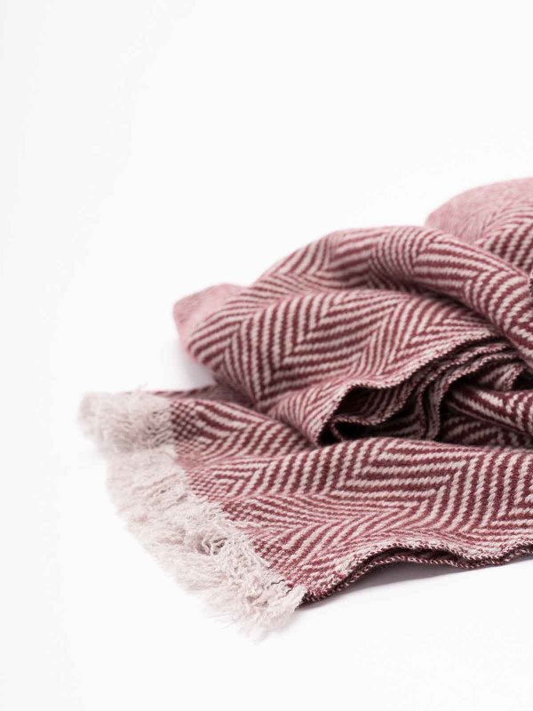 BRUNELLO CUCINELLI: scarves online - Cashmere Chevron Scarf