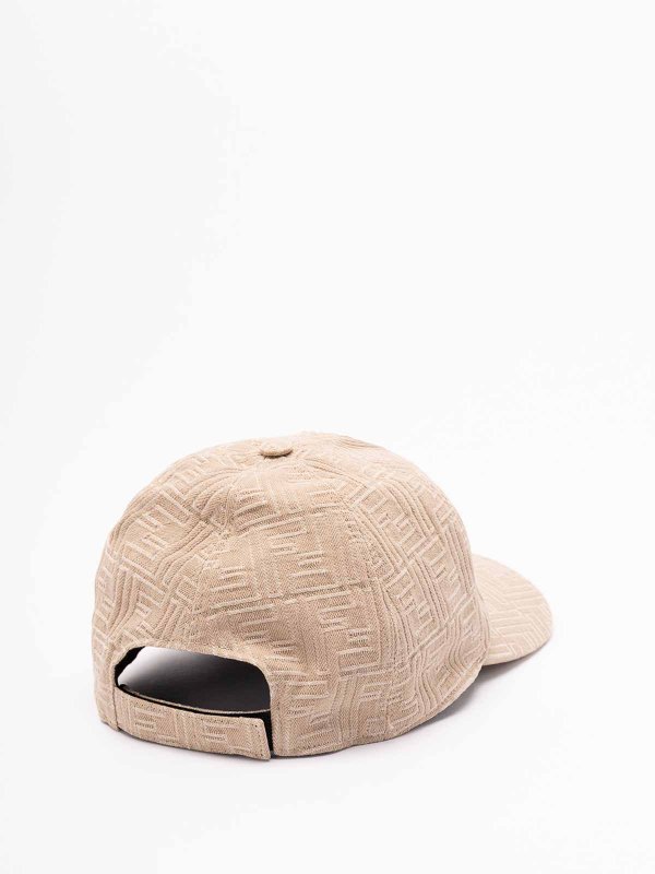 FENDI: hats & caps online - `Denim Ff` Baseball Cap