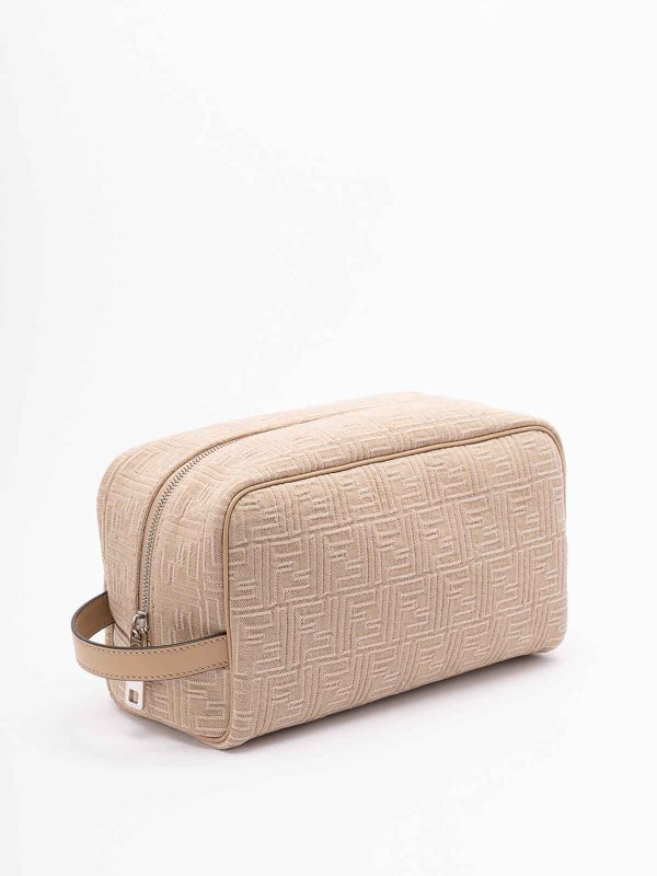 The Best Shops FENDI: Cases & Covers - Large `Denim Ff` Beauty Case