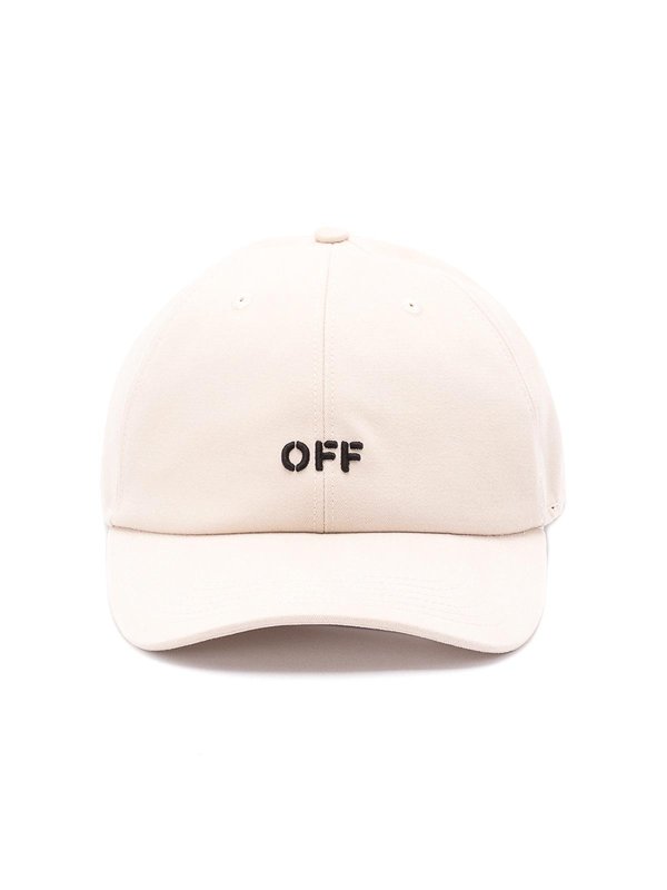 OFF-WHITE: hats & caps - `Drill Off Stamp` Baseball Cap
