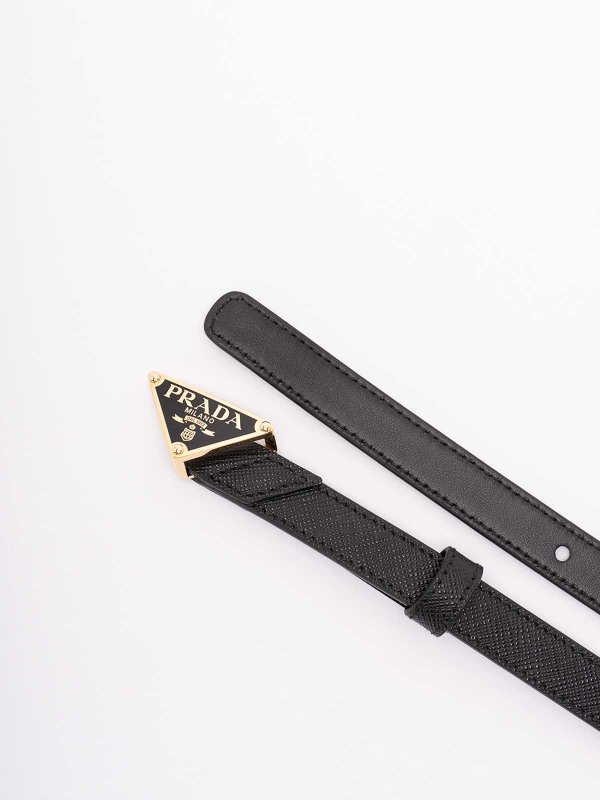 PRADA: belts online - Saffiano Leather Belt