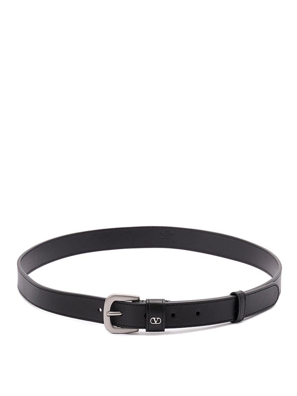 VALENTINO GARAVANI: belts - `Vlogo Signature` Leather Belt