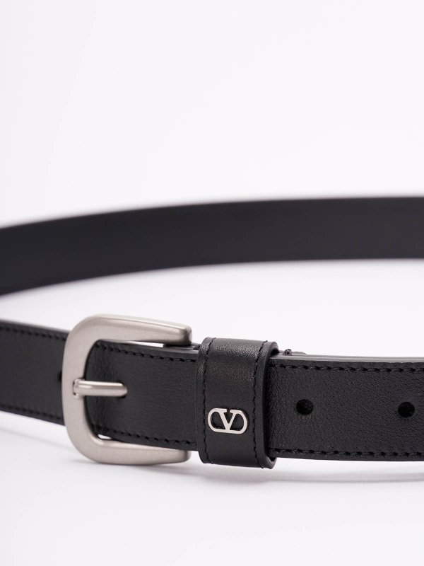 VALENTINO GARAVANI: belts online - `Vlogo Signature` Leather Belt