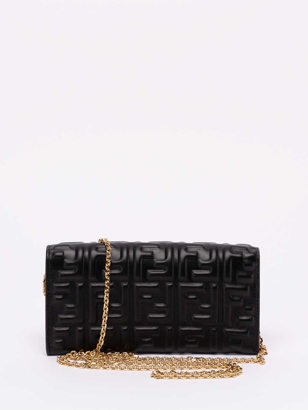 FENDI: cross body bags online - `Baguette` Continental Wallet With Chain