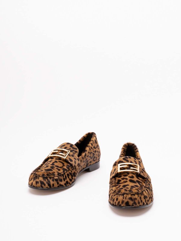 FENDI: Loafers & Slippers online - Leopard Print Loafers