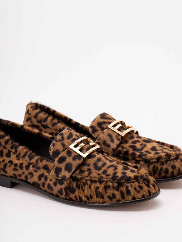 FENDI buy online Leopard Print Loafers