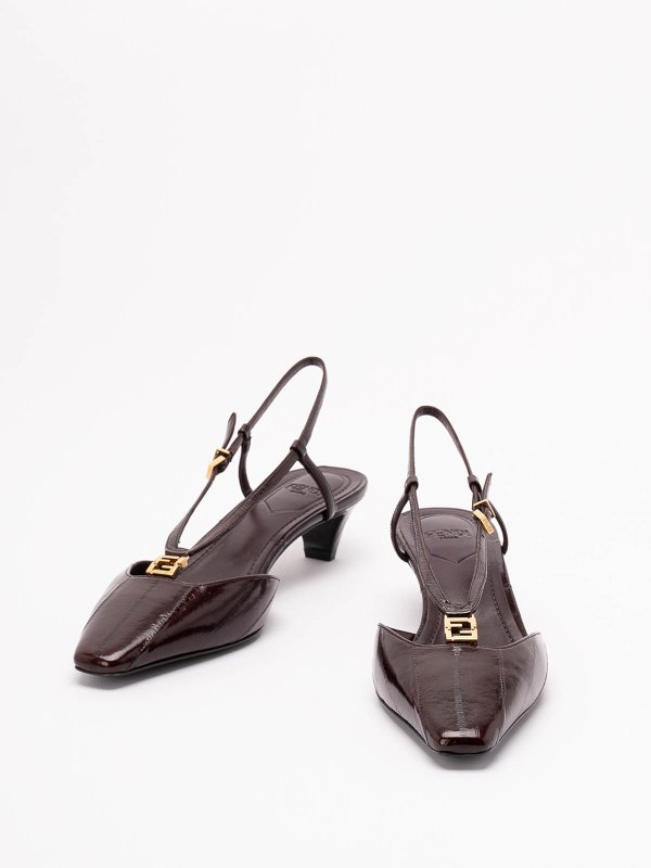 FENDI: court shoes online - ` Ffold` Slingbacks