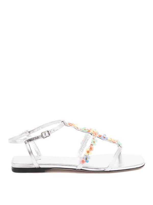 JIMMY CHOO: sandals - `Gwyn/Daisy Flat`