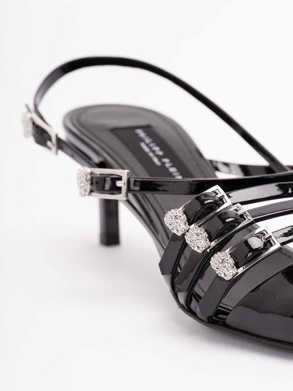 PHILIPP PLEIN buy online Multi-Strap Mid-Heel Slingbacks