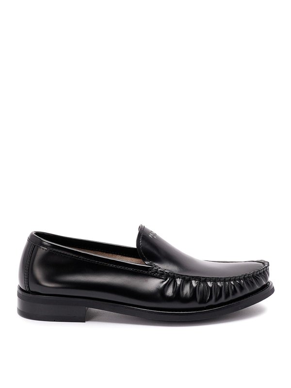 PRADA: Loafers & Slippers - Brushed Leather Loafers
