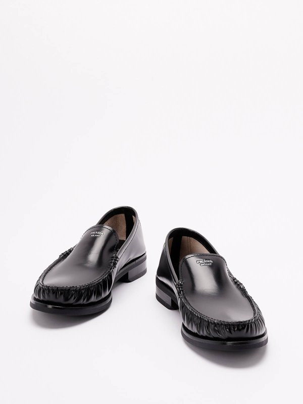 PRADA: Loafers & Slippers online - Brushed Leather Loafers
