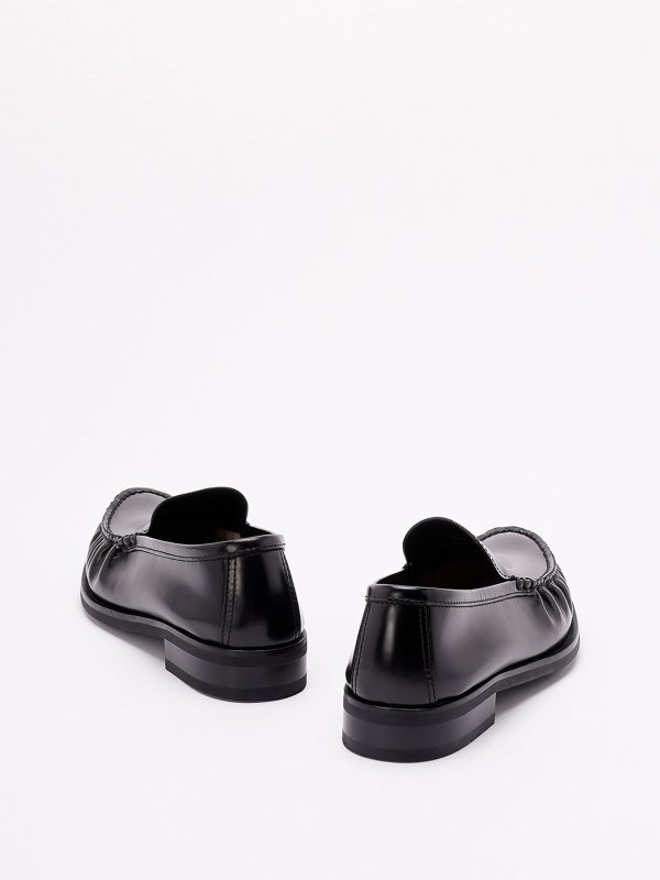 The Best Shops PRADA: Loafers & Slippers - Brushed Leather Loafers