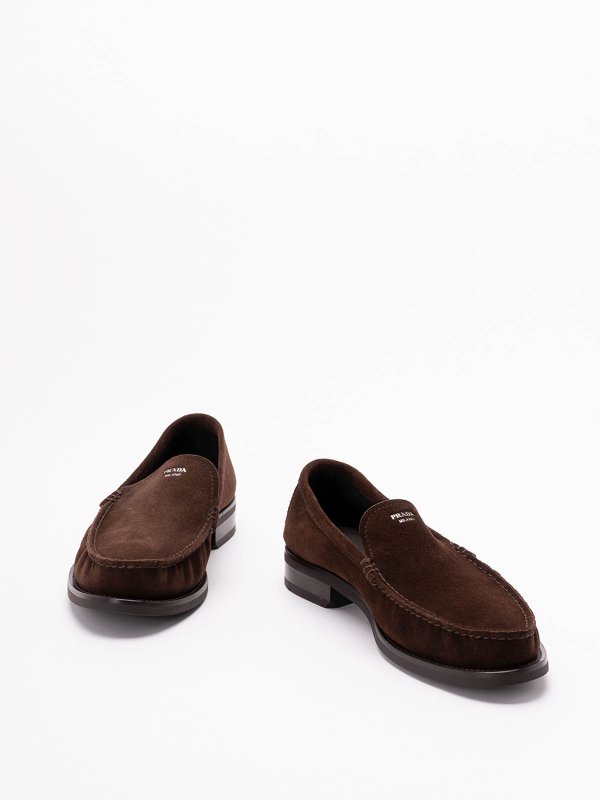 PRADA: Loafers & Slippers online - Suede Loafers