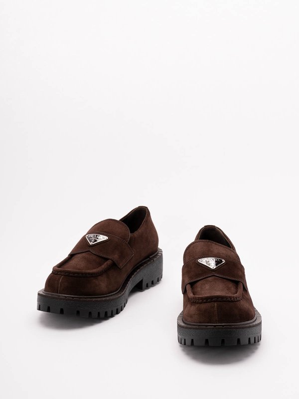 PRADA: Loafers & Slippers online - Suede Loafers