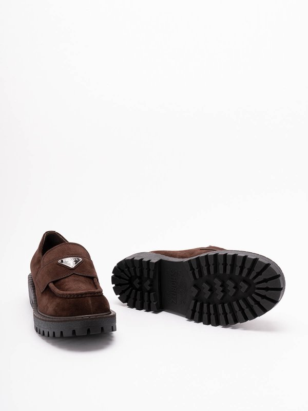 Suede Loafers shop online: PRADA
