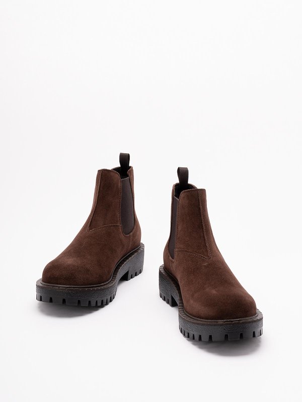 PRADA: boots online - Suede chelsea boots