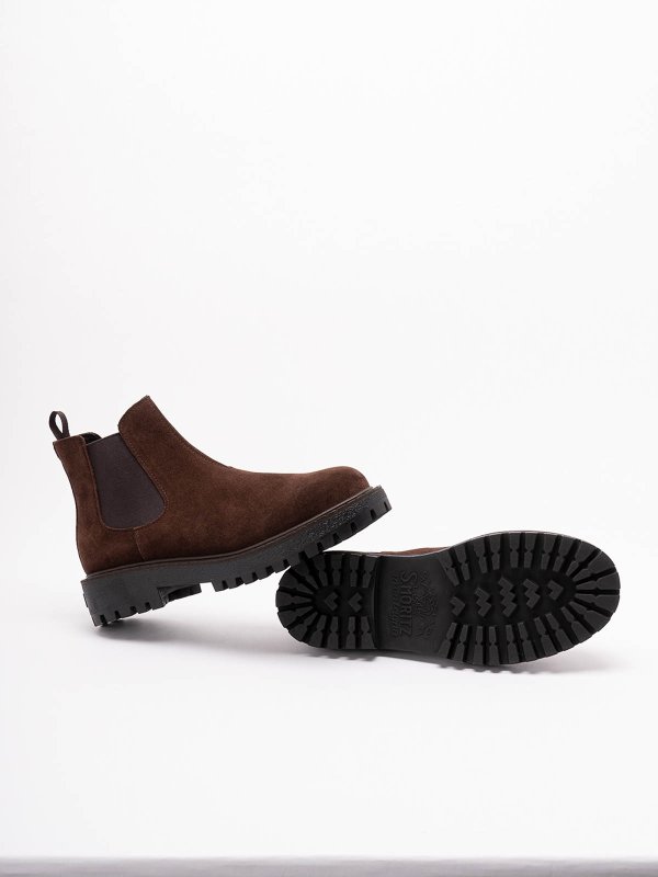 Suede chelsea boots shop online: PRADA