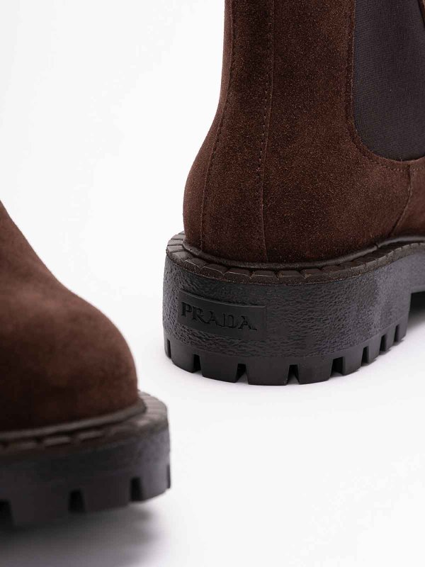 PRADA buy online Suede chelsea boots