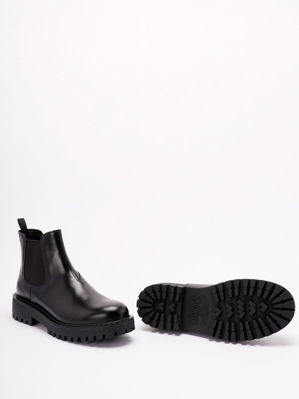 Leather Chelsea Boots shop online: PRADA