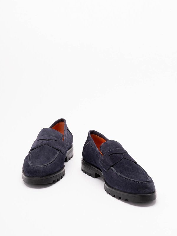 SANTONI: ロファー＆スリッパ online - ローファー - ブルー