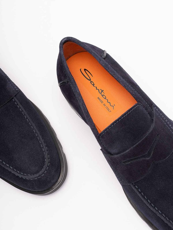 SANTONI buy online ローファー - ブルー