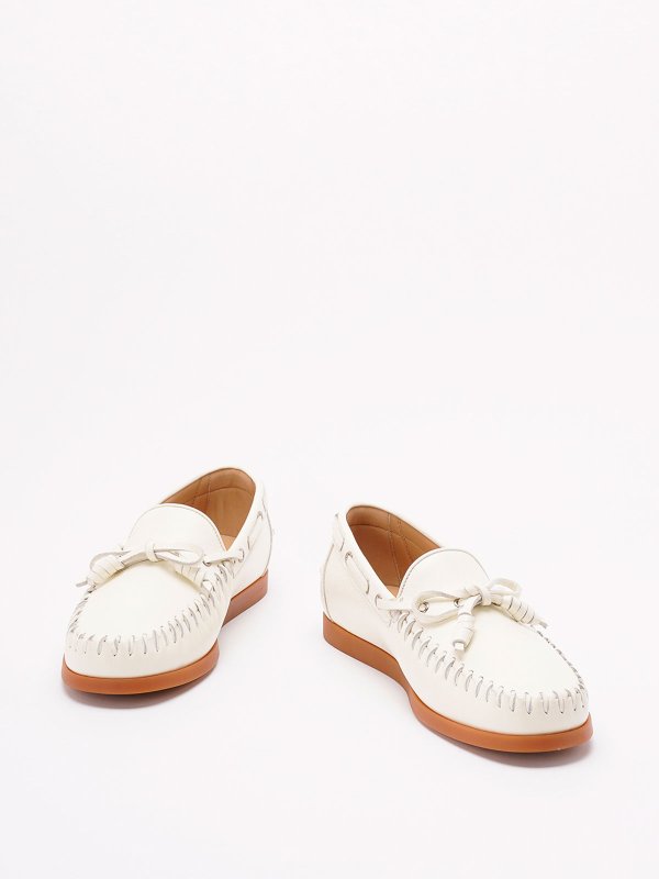 VALENTINO GARAVANI: classic shoes online - ` Palm Avenue` Leather Boat Shoes