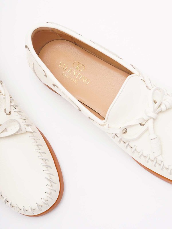 VALENTINO GARAVANI buy online ` Palm Avenue` Leather Boat Shoes