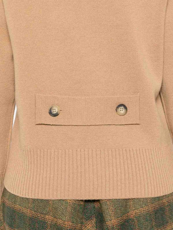 Double-Breasted Beige Cardigan shop online: ALPHA STUDIO