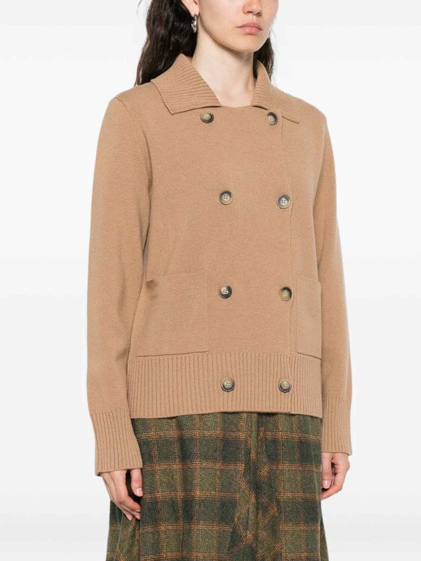 ALPHA STUDIO buy online Double-Breasted Beige Cardigan