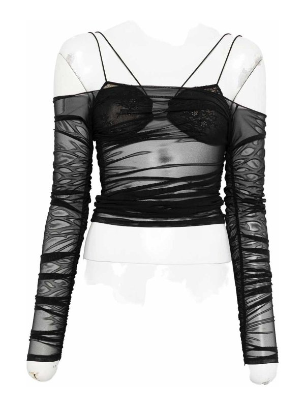 AMAZUÌN: Tops und Tank Tops - Top - Schwarz