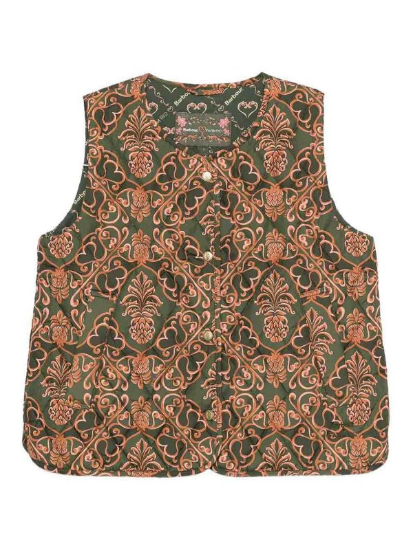 BARBOUR: Strickpullover mit Rundhalsausschnitt - Rundhalspullover - Grün