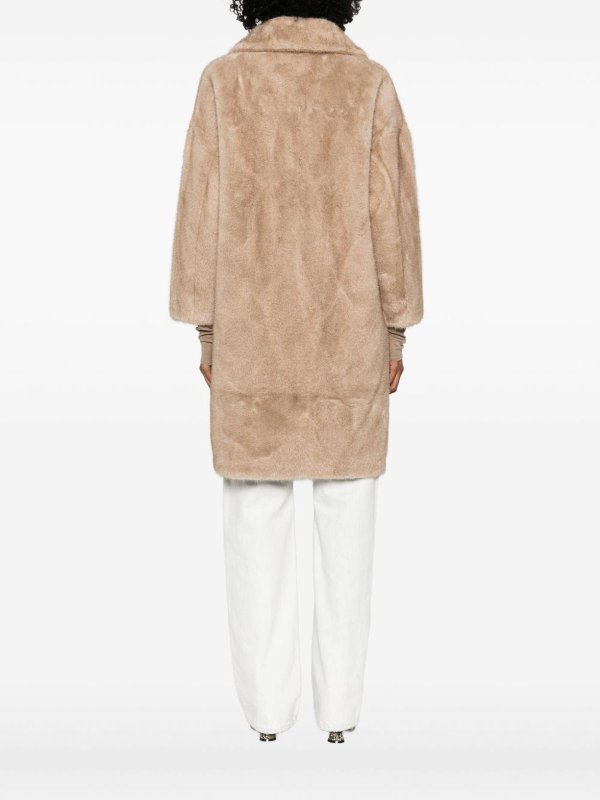 BETTA CORRADI: 毛皮＆シアリングコート online - 毛皮/ムートンコート - ベージュ