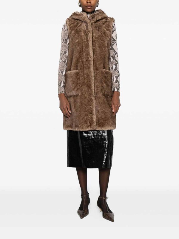 The Best Shops BETTA CORRADI: Gilets tricot - Gilet - Marron