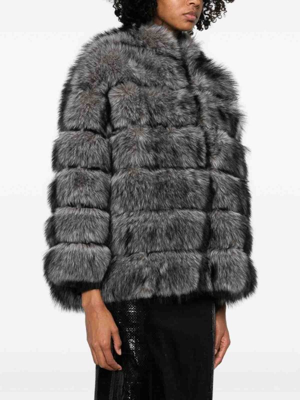 The Best Shops BETTA CORRADI: 毛皮＆シアリングコート - 毛皮/ムートンコート - グレー