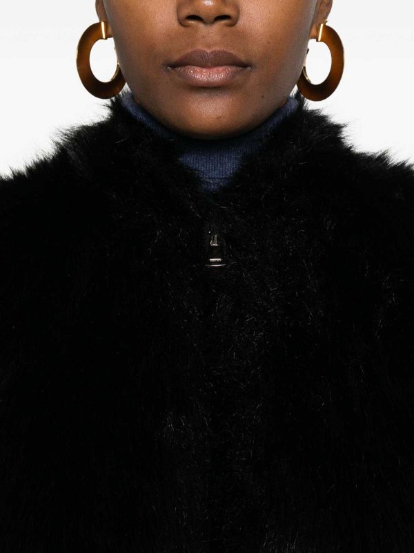 Zip-Up Faux Fur Jacket shop online: BETTA CORRADI