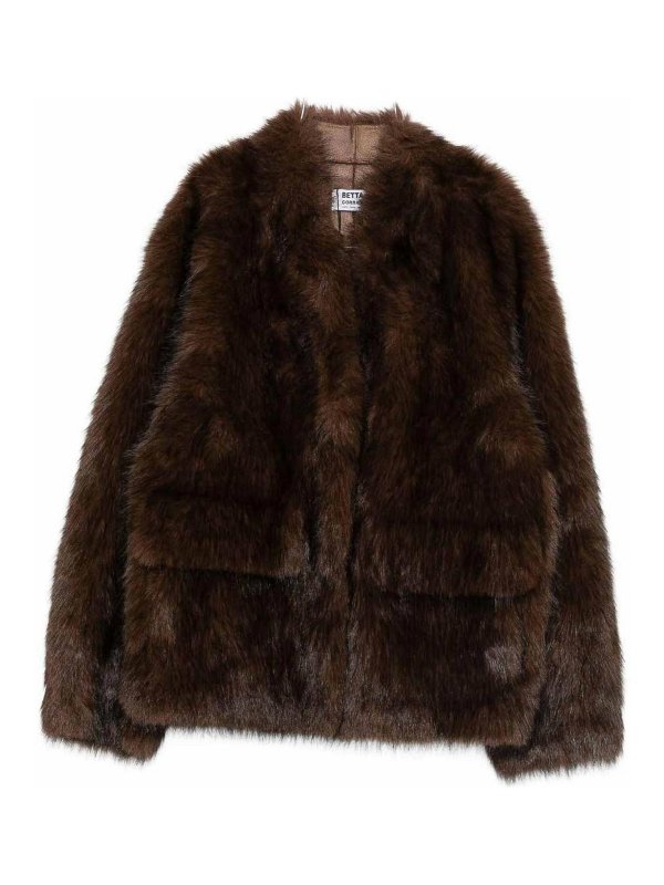 BETTA CORRADI: Fur & Shearling Coats - Eco Fur