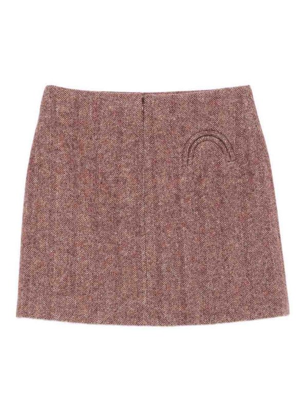 BLAZÉ MILANO: Minifaldas online - Minifalda - Color Carne Y Neutral