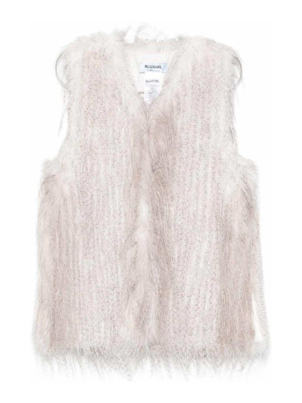 BLUGIRL: Pelz und Shearling - Pelz - Weiß