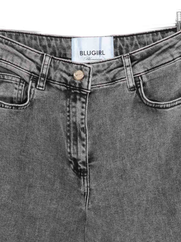 The Best Shops BLUGIRL: Jeans Rectos - Vaqueros Rectos - Gris