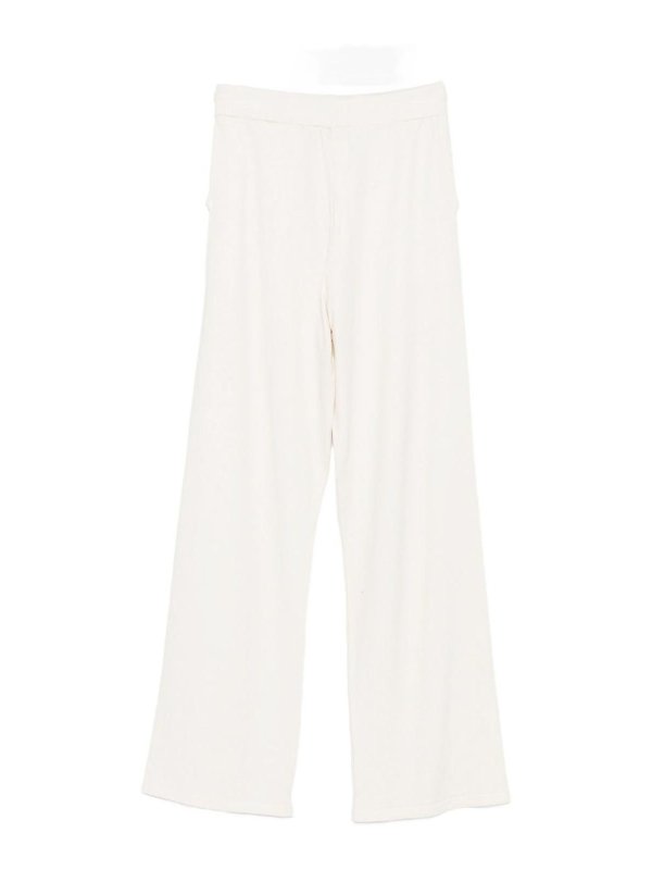 BLUGIRL: pantaloni casual online - Pantaloni a gamba larga avorio