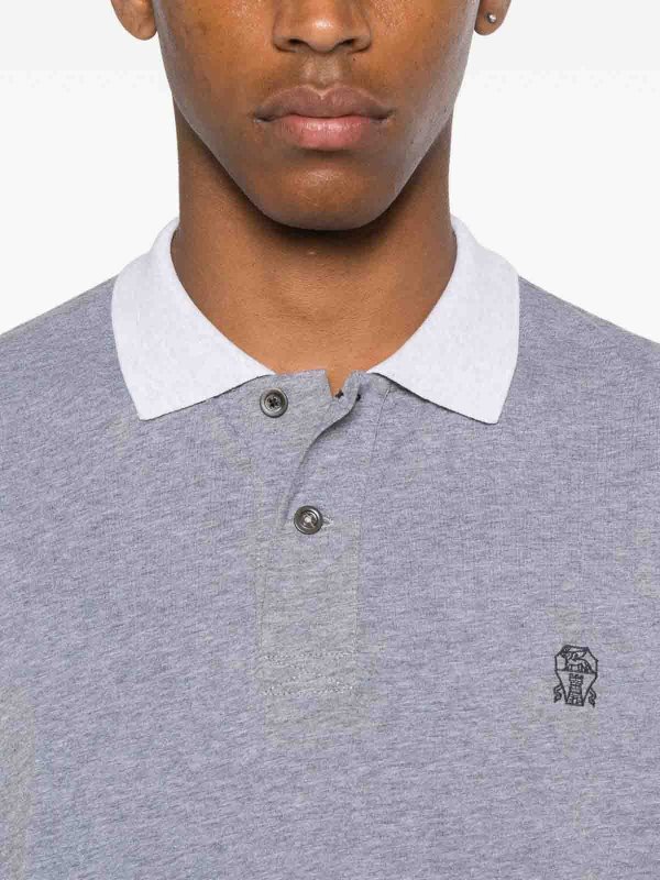 Polo - Gris shop online: BRUNELLO CUCINELLI