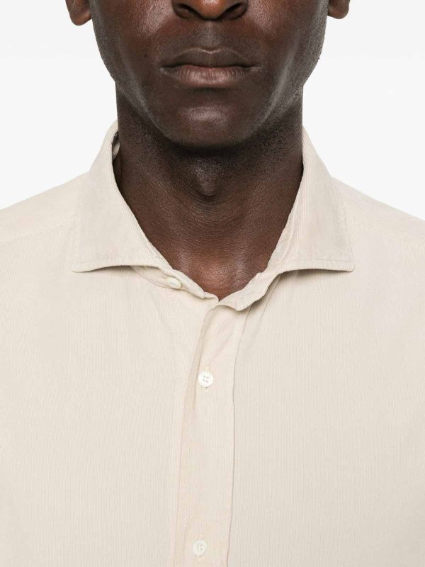 BRUNELLO CUCINELLI buy online Beige Cotton Button-Down Shirt