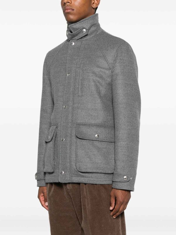 The Best Shops BRUNELLO CUCINELLI: casual jackets - Pure Gray Wool Jacket