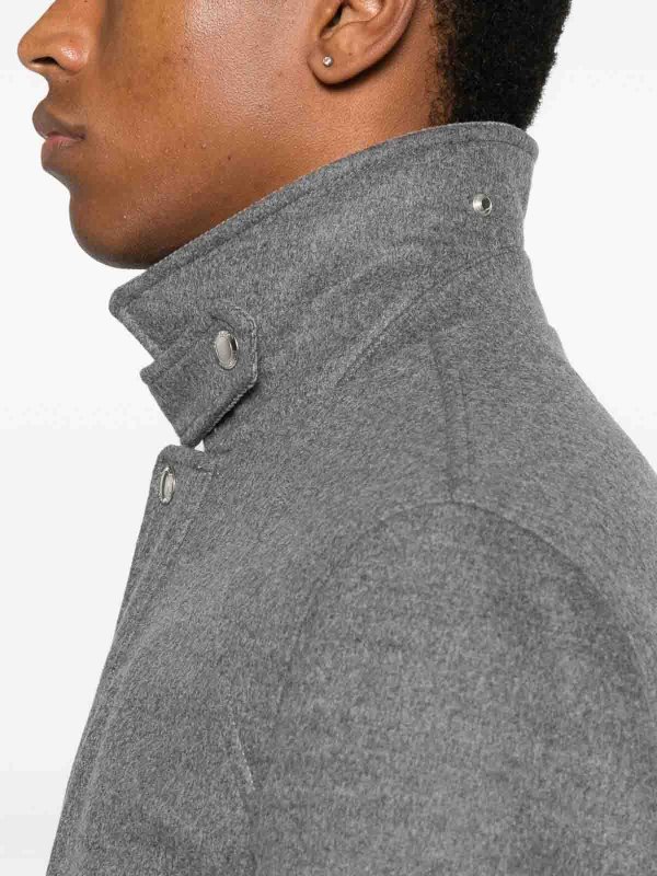 Pure Gray Wool Jacket shop online: BRUNELLO CUCINELLI