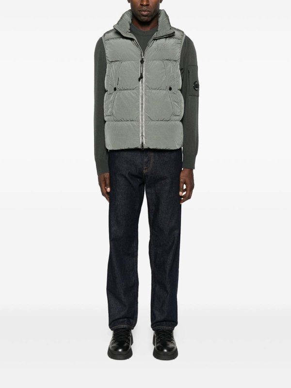 C.P. COMPANY: Pull col rond online - Pull Col Rond - Gris