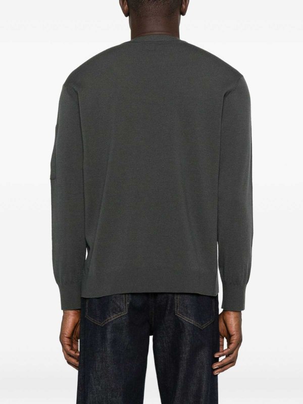 The Best Shops C.P. COMPANY: Pull col rond - Pull Col Rond - Gris