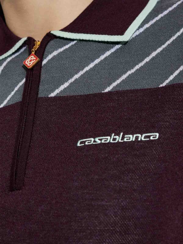 ポロシャツ - 紫 shop online: CASABLANCA